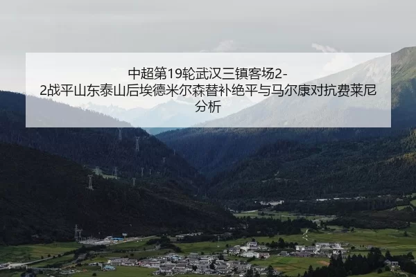 中超第19轮武汉三镇客场2-2战平山东泰山后埃德米尔森替补绝平与马尔康对抗费莱尼分析